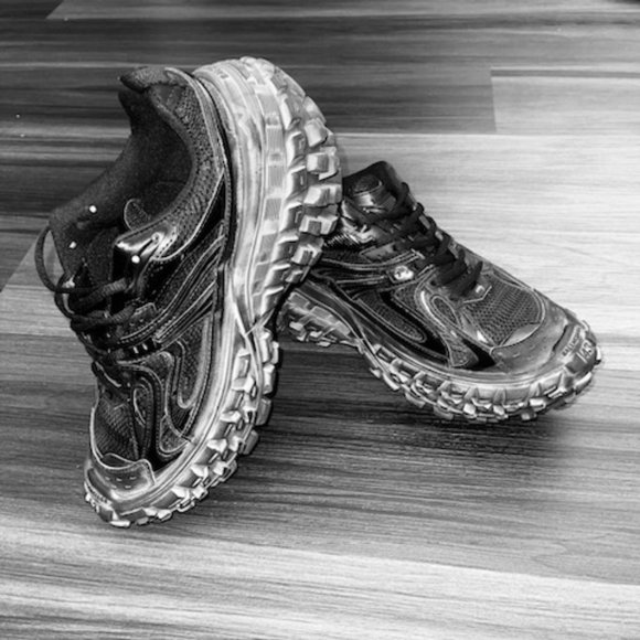 Balenciaga Defender Mesh and Rubber Sneakers - Picture 2 of 3